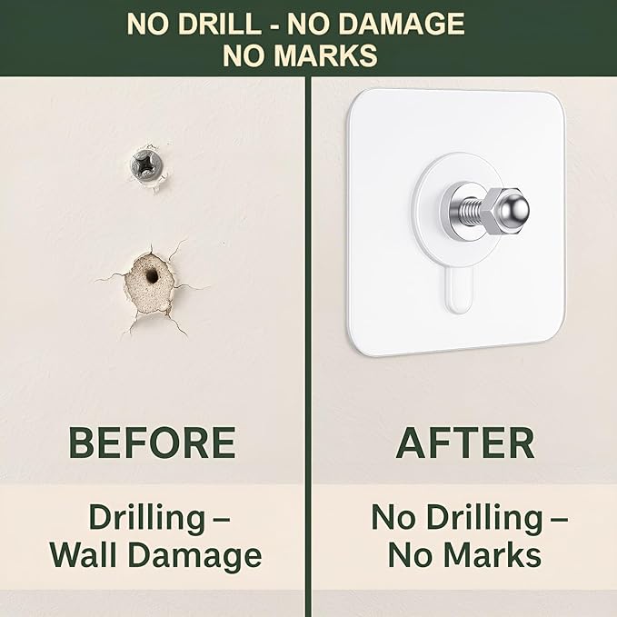 Watreproof Hanging Hook Sticker (Pack of 10)