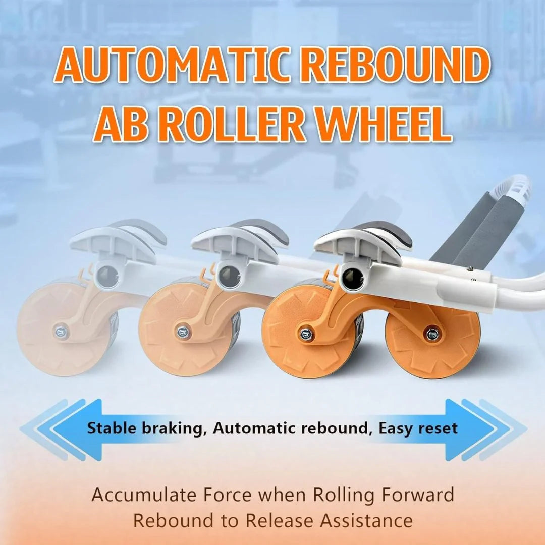 Rebound Ab Roller Wheel with Elbow Support – Core & Abs Workout Equipment