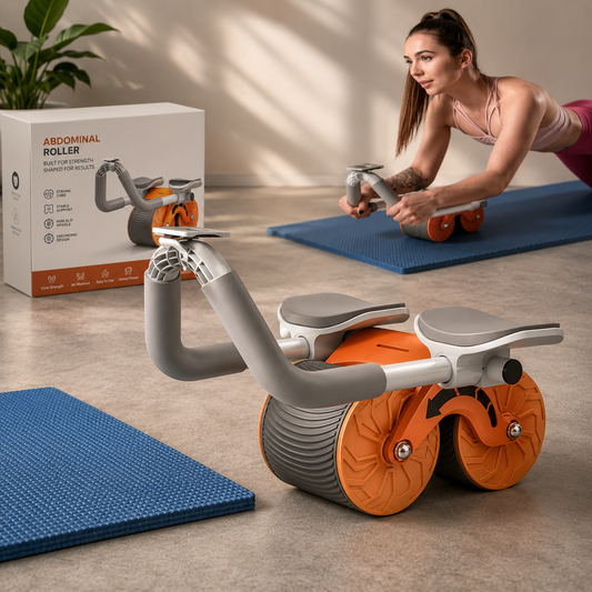 Rebound Ab Roller Wheel with Elbow Support – Core & Abs Workout Equipment
