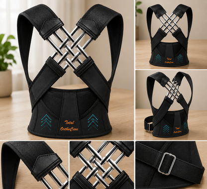 Advanced X-Back Posture Corrector with Lumbar Support – Adjustable Back Brace for Men & Women
