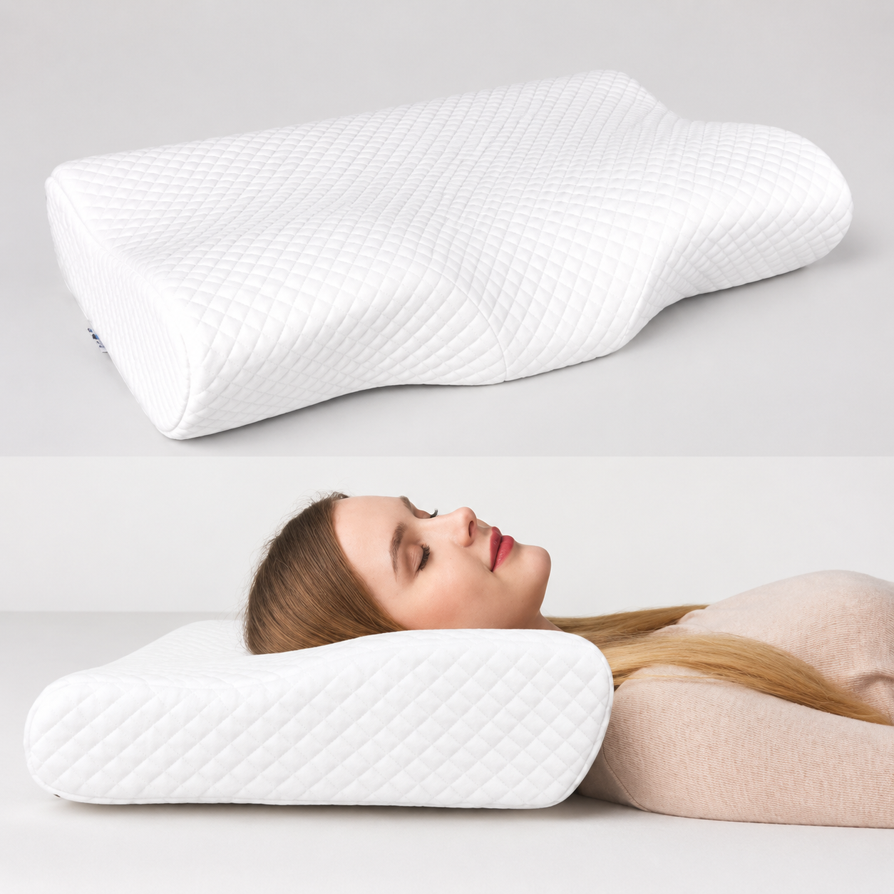 Ergonomic Memory Foam Cervical Pillow – Orthopedic Neck Support Pillow for Sleeping
