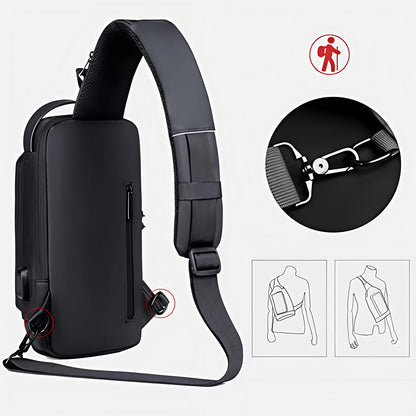 Shoulder bag with USB charging