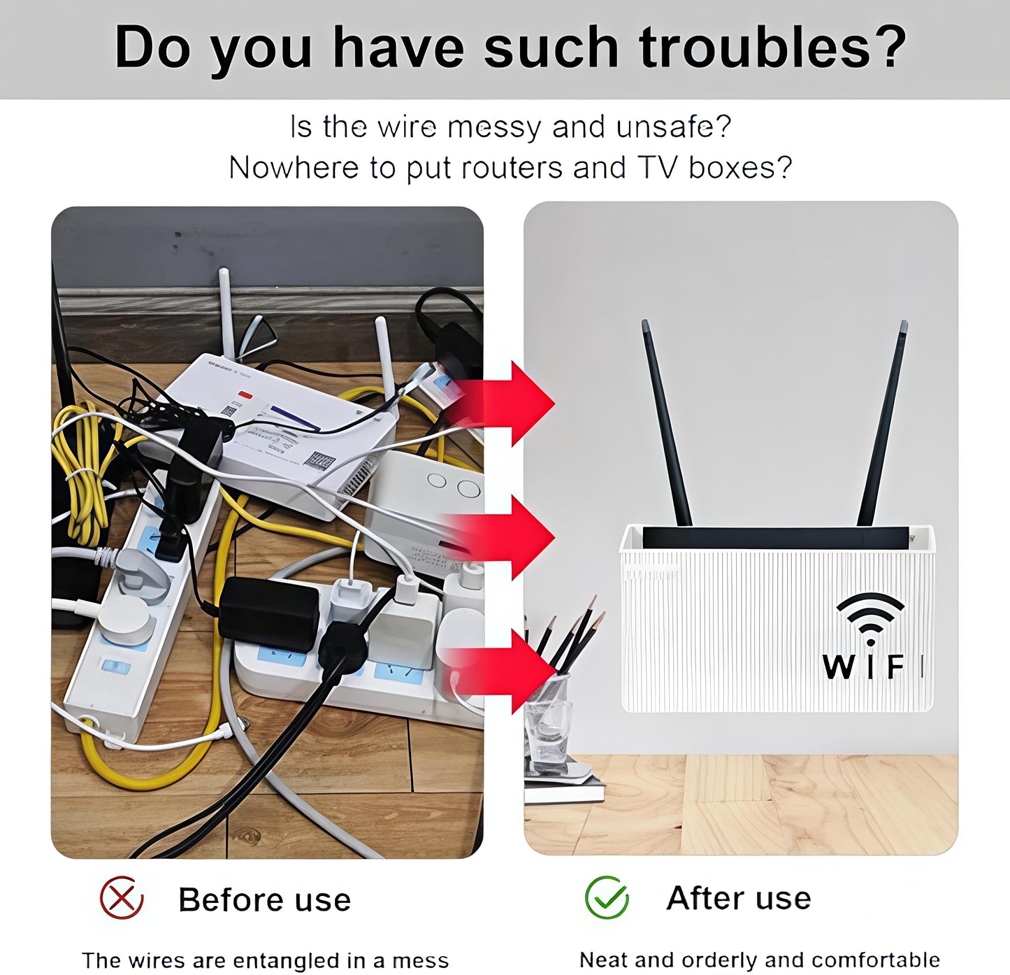 WiFi Router Holder Wall Mount