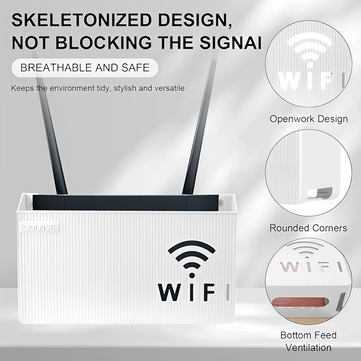WiFi Router Holder Wall Mount