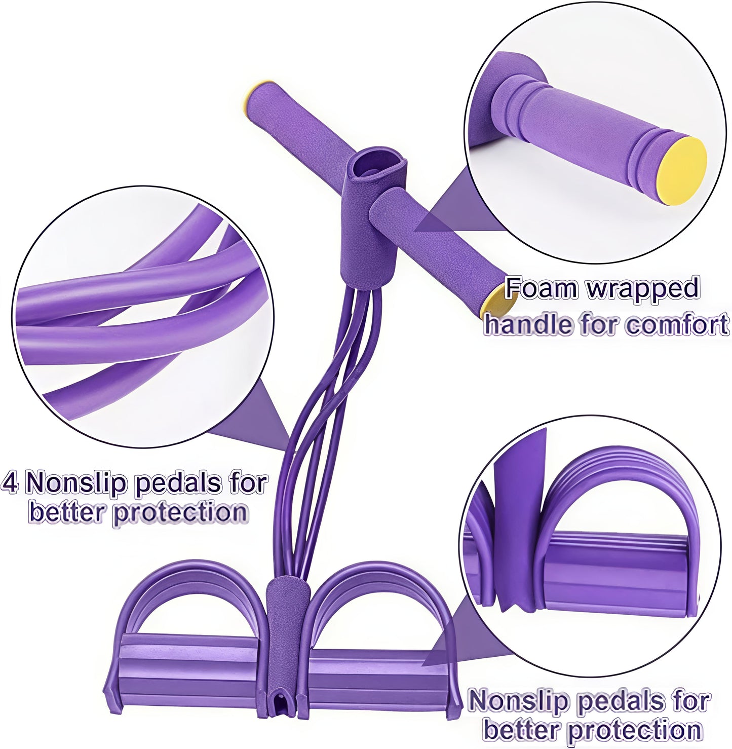 Portable Resistance Band Pedal Exerciser