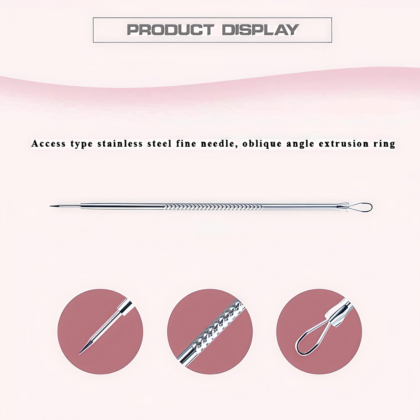 Stainless Steel Blackhead Remover Pimple Blemish Extractor Remover Tool Set