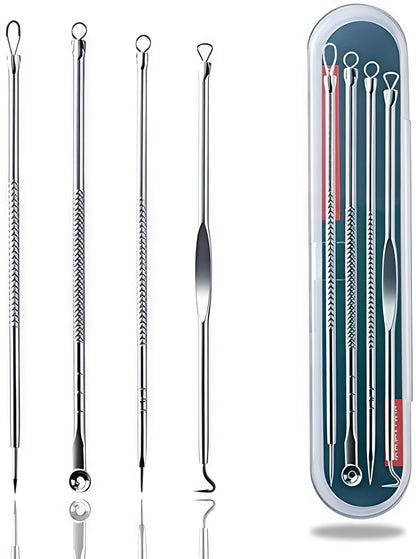 Stainless Steel Blackhead Remover Pimple Blemish Extractor Remover Tool Set