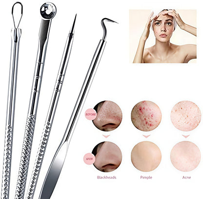 Stainless Steel Blackhead Remover Pimple Blemish Extractor Remover Tool Set
