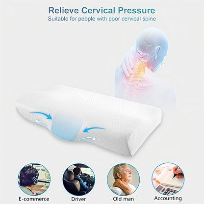 Ergonomic Memory Foam Cervical Pillow – Orthopedic Neck Support Pillow for Sleeping