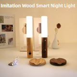 LED USB Wireless Wood Stick Wall Lamp Wardrobe Light Decor Home Light