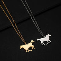 Fashion Cute Animal Horse Pendant Necklace l Trendy Women Jewelry